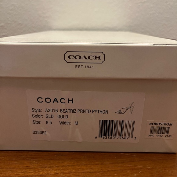 Coach Beatriz Printed Python Shoe. Size 8.5. Only worn a few times. - Picture 6 of 7